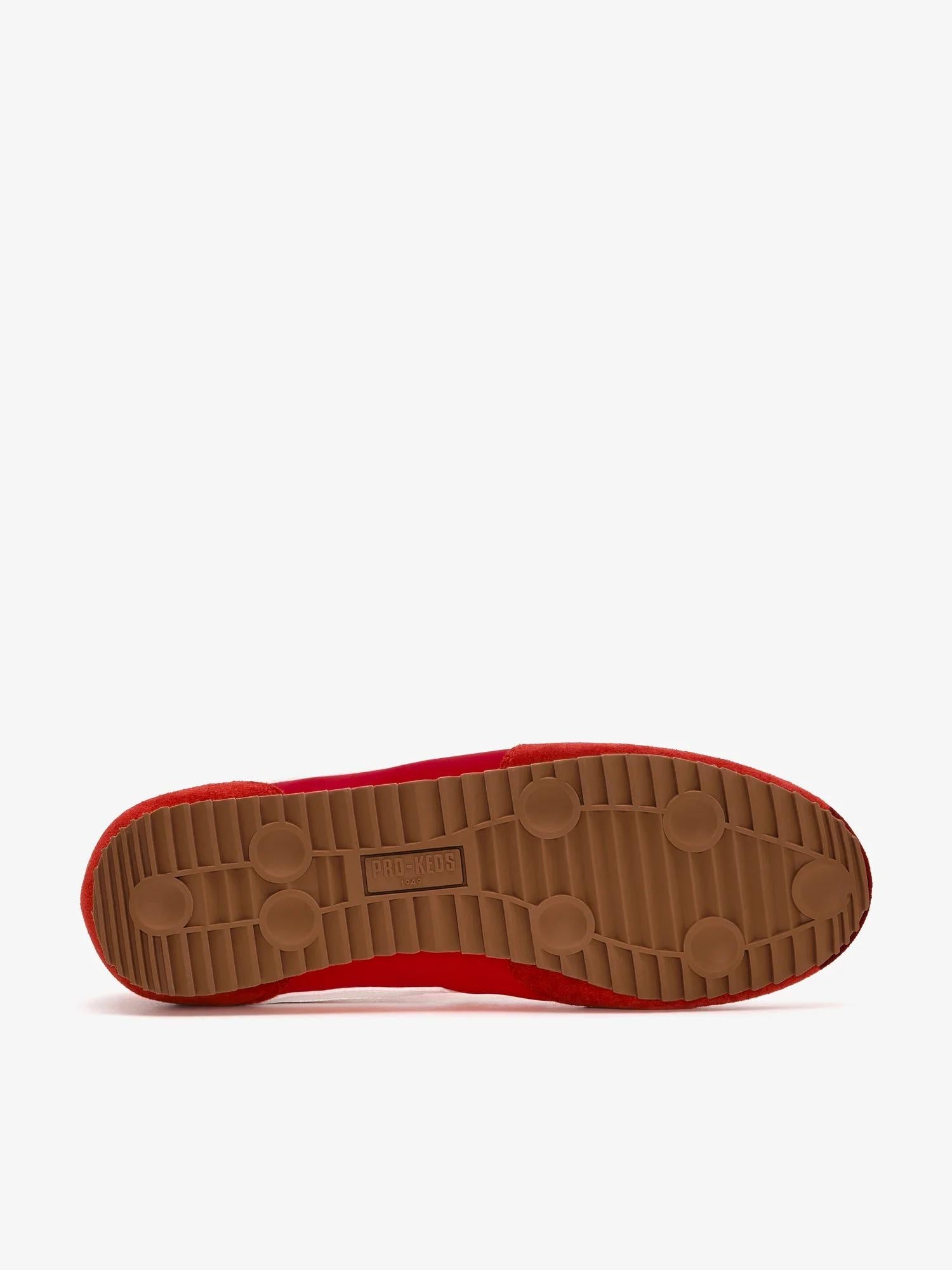 Racer 77 in nylon rosso e bianco<BR/><BR/> R7226SLM RE00005 PRO-KEDS 