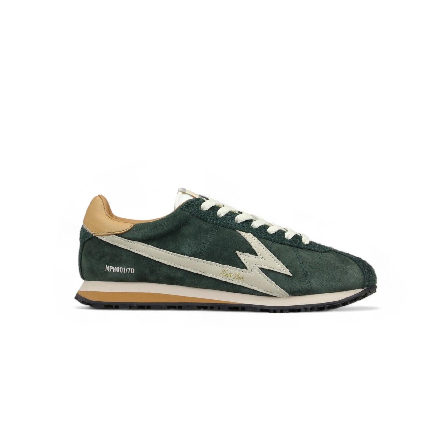 Sneaker Flash Suede Verde Foresta<BR/> FL214 VERDE MOACONCEPT 