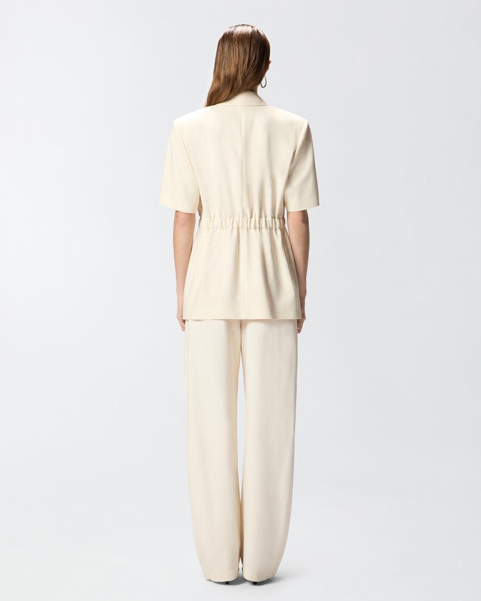 Giacca a maniche corte con vita elasticizzata<BR/> 106912A2W6 C00 PINKO 