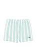Shorts Meave in cotone a righe verdi