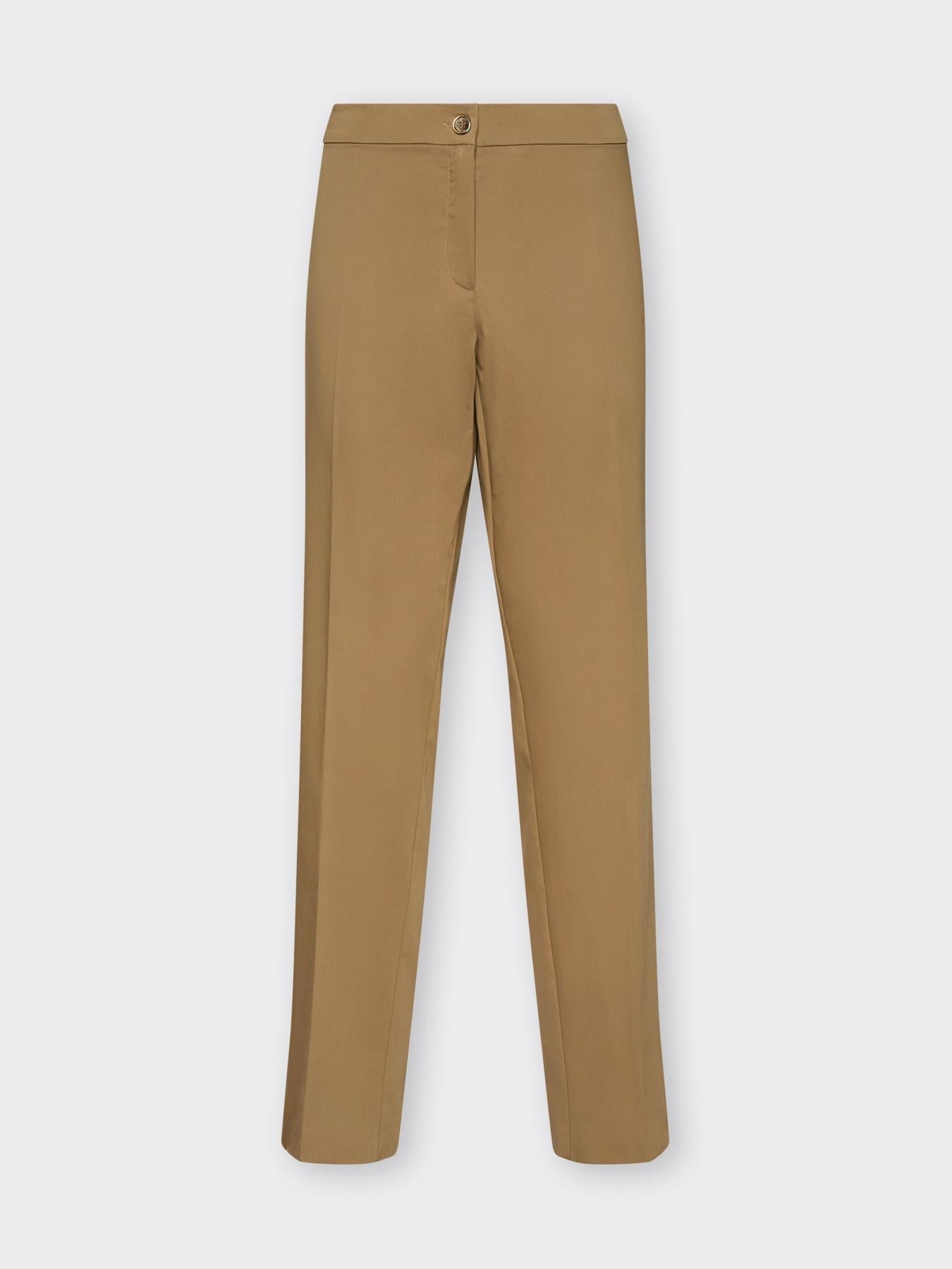 Pantaloni dritti in raso stretch<BR/> P010P000498N 22 ELENA MIRO 