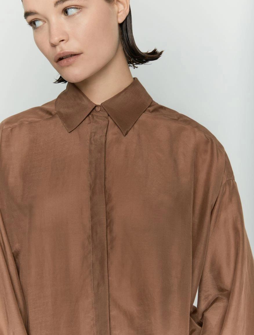 Camicia in misto seta