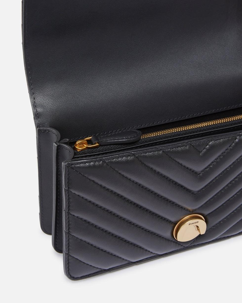 Borsa piccola a tracolla Love Bag One Chevron<BR/> 100074A0GK Z99Q PINKO 