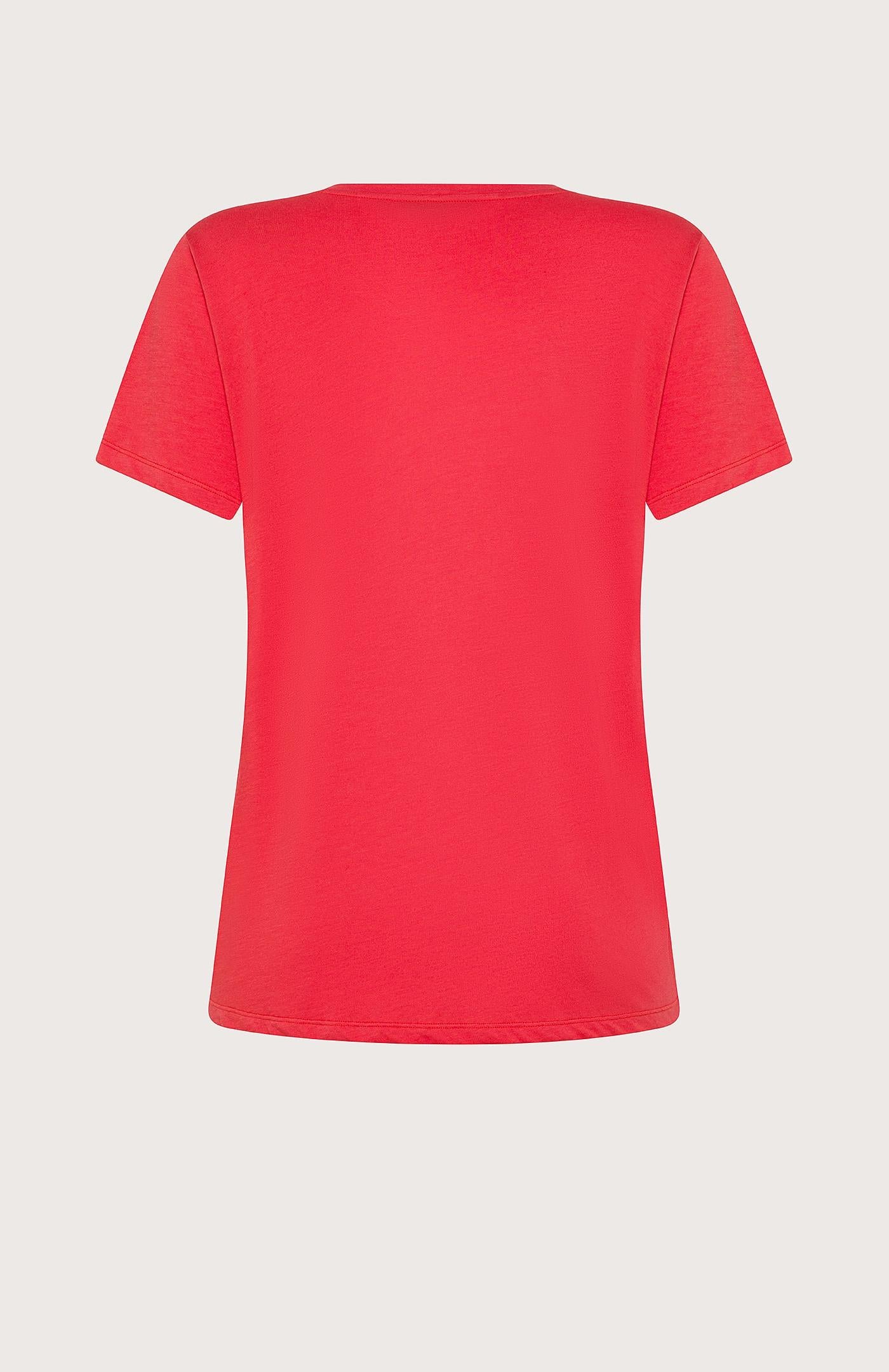 T-shirt donna in doppio tessuto