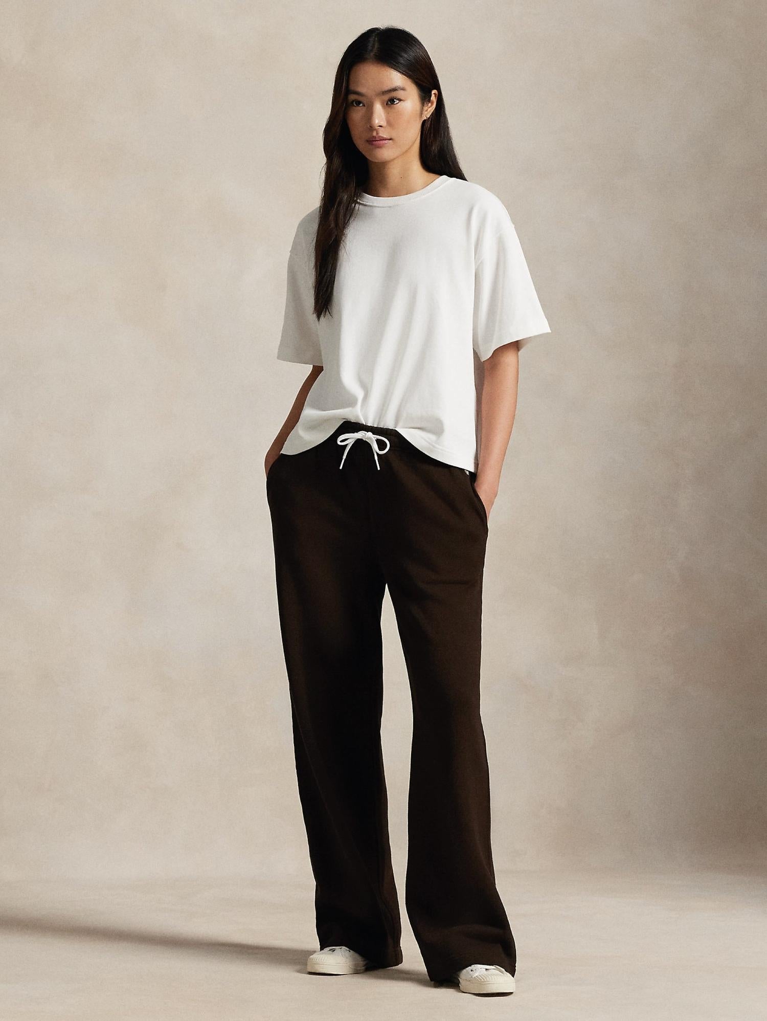 Pantaloni da tuta in misto cotone Wide Leg 211977959 005 RALPH LAUREN 