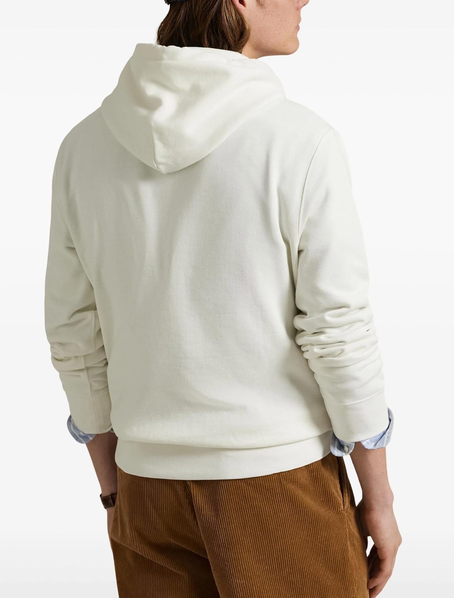 Felpa in misto cotone con cappuccio e stampa Polo Bear 710980306 001 RALPH LAUREN 