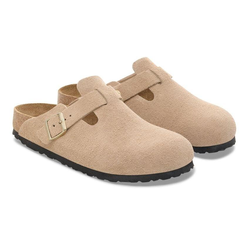 Sandalo Boston in pelle scamosciata 1030883BOSTON SANDCASTLE BIRKENSTOCK 