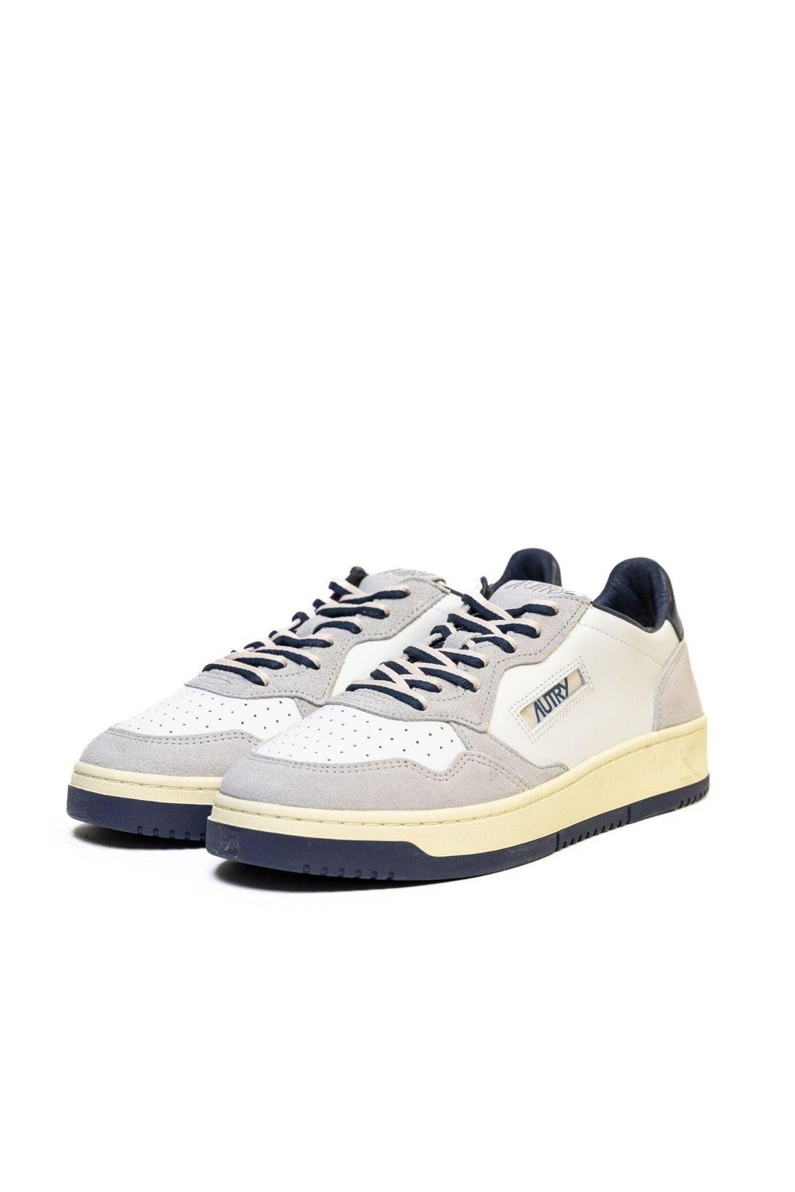 Sneakers Medalist grigie e blu in pelle scamosciata AULM BW04 AUTRY ACTION SHOES 