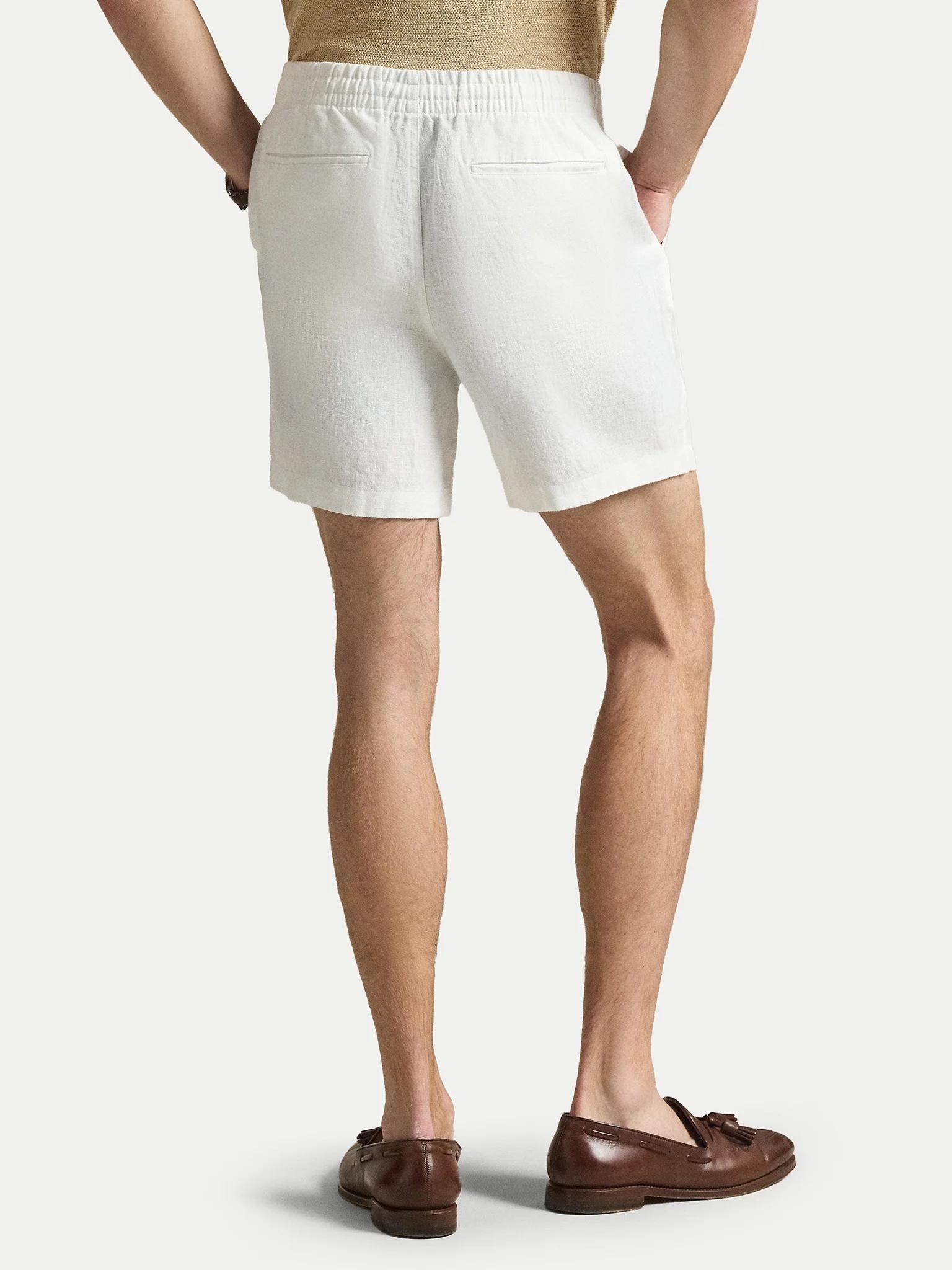 Pantaloncini puro lino con coulisse 710P08205 501 RALPH LAUREN 