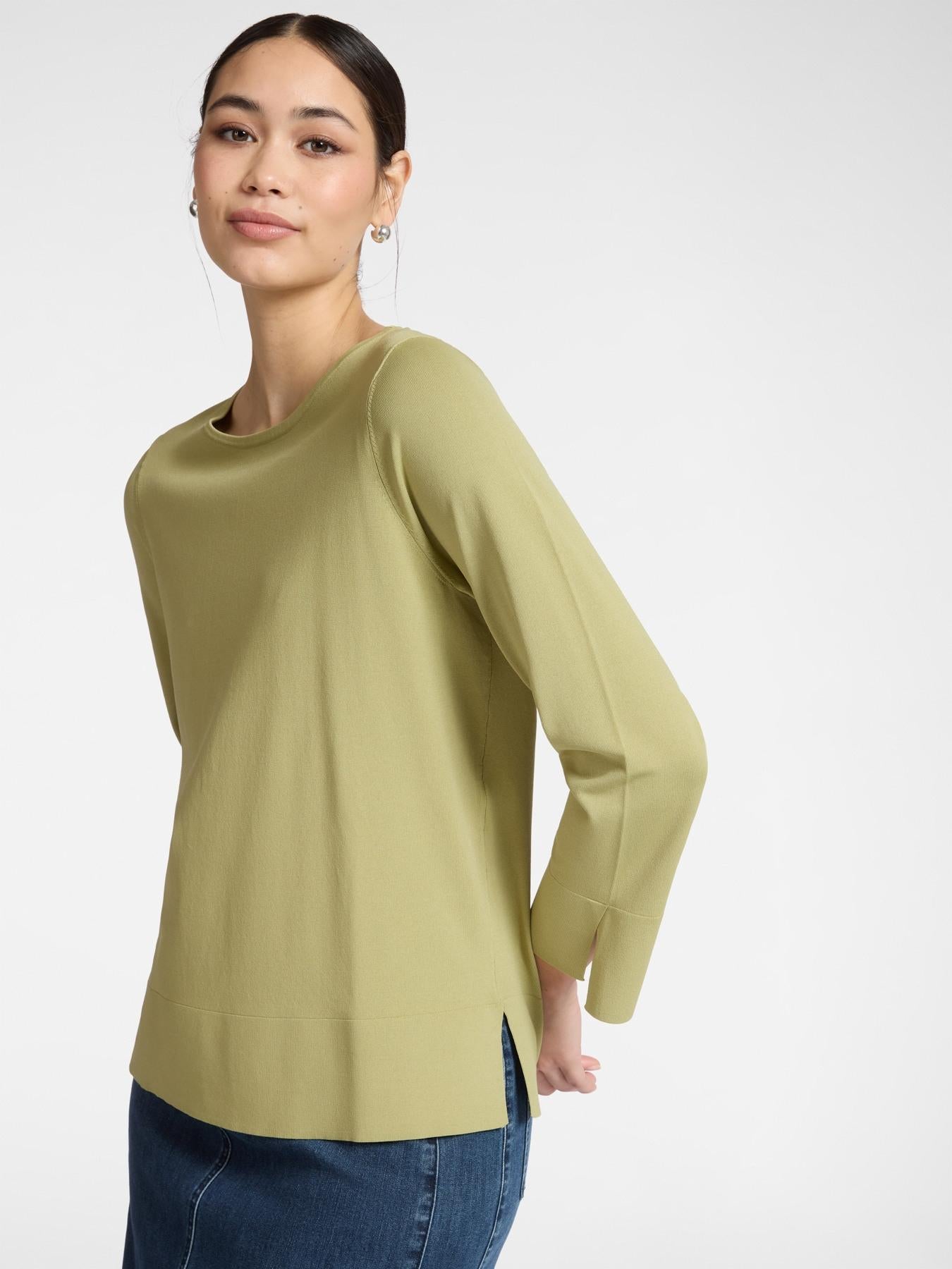 Maglia tinta unita misto viscosa<BR/> M561Z100751N 15 ELENA MIRO 