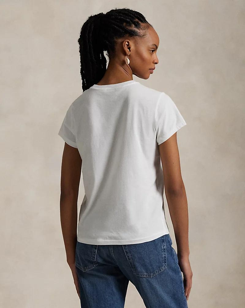 Maglietta girocollo in jersey di cotone 211898698 005 RALPH LAUREN 