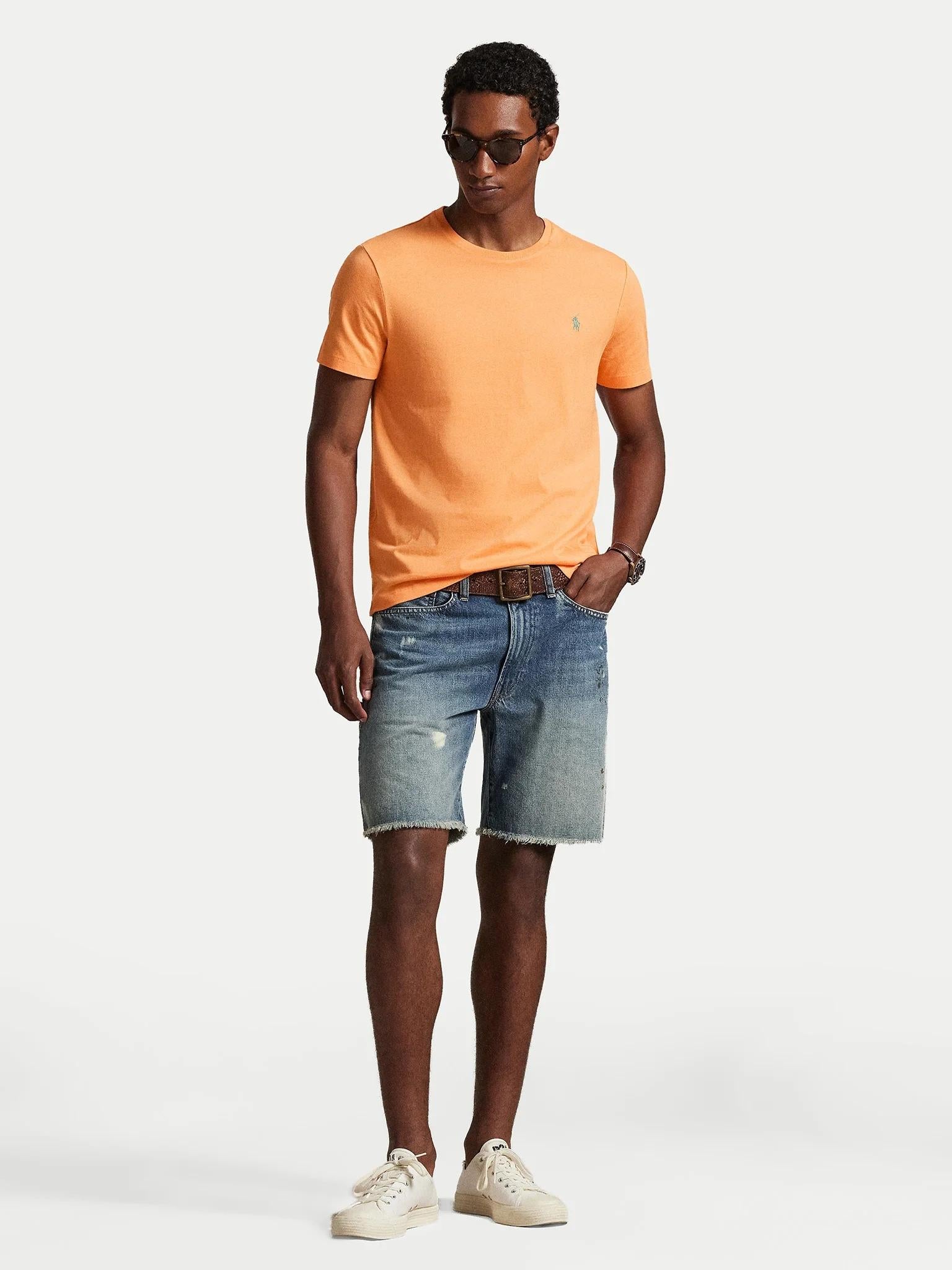 T-shirt uomo in cotone manica corta 710671438 457 RALPH LAUREN 