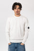 Maglia uomo in crepe di cotone girocollo con lenti
