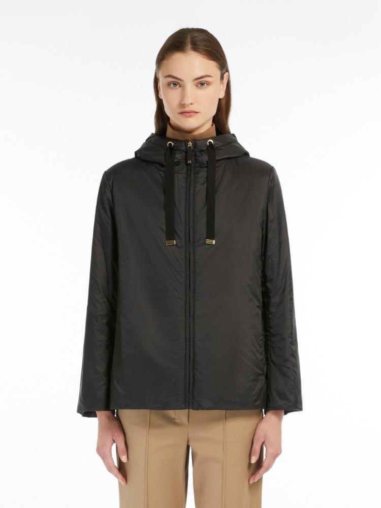 Giacca imbottita con cappuccio in tela antigoccia GREENH 009 MAX MARA THE CUBE 