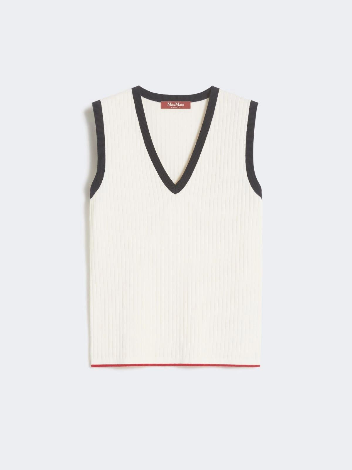 MSTUMILE<BR/>Canotta in filato di mista viscosa MSTUMILE 009 MAX MARA STUDIO 