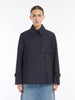 Trench corto in gabardina antigoccia