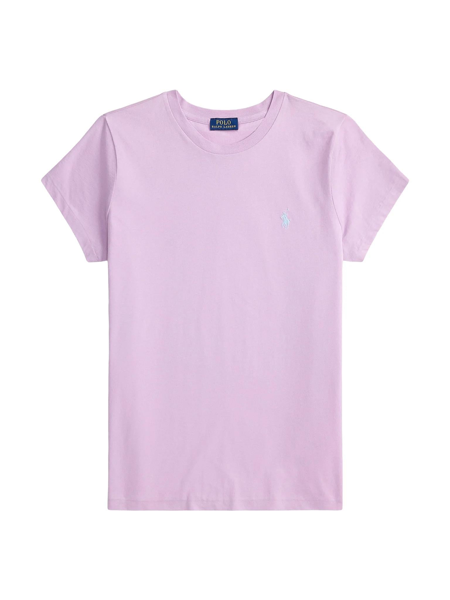 T-shirt donna in cotone classic fit 211B14605 015 RALPH LAUREN 
