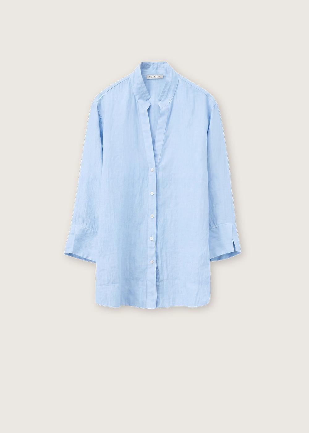 Camicia in lino N1893B 8000/706 ROSSO 35 