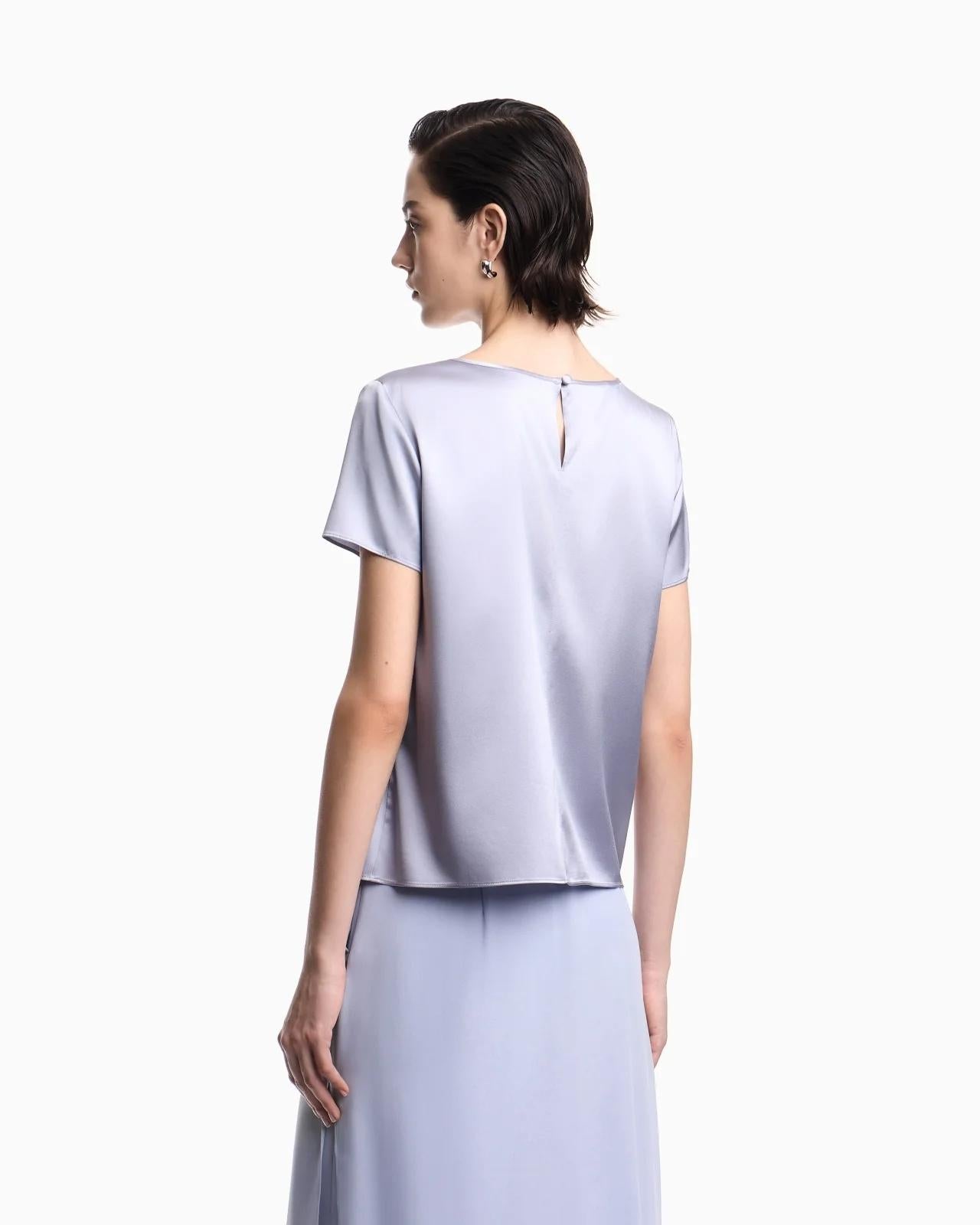 Blusa in raso di seta 8N2K152NXXZ U9341 ARMANI 