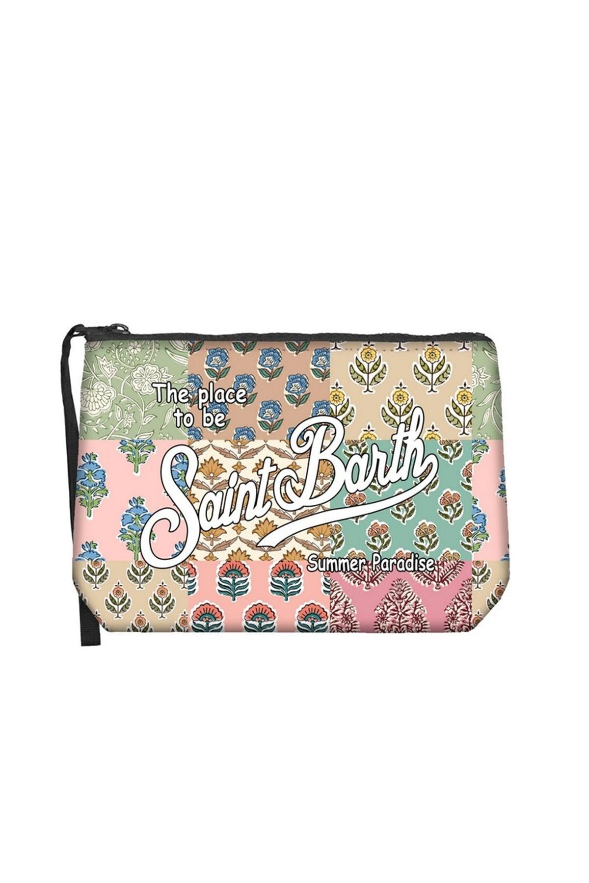 Pochette Aline in scuba con stampa patch ALIN001 01250H MC2 SAINT BARTH 