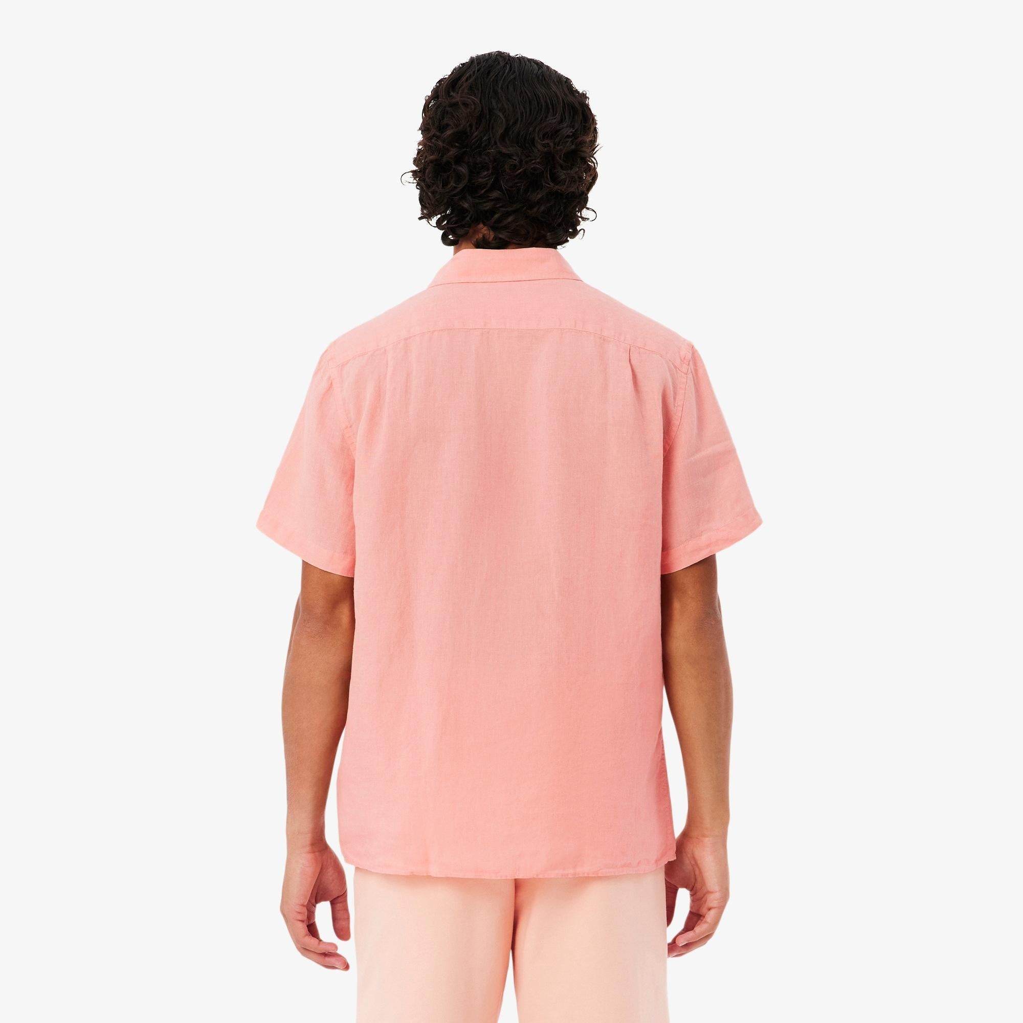 Camicia di lino a maniche corte CH5699 UI2 LACOSTE 