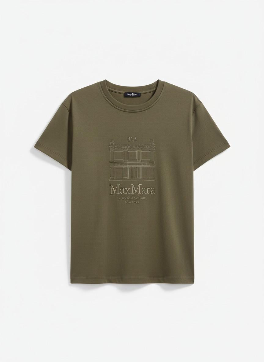 T-shirt in jersey con ricamo SMMBELLA 009 S MAX MARA 