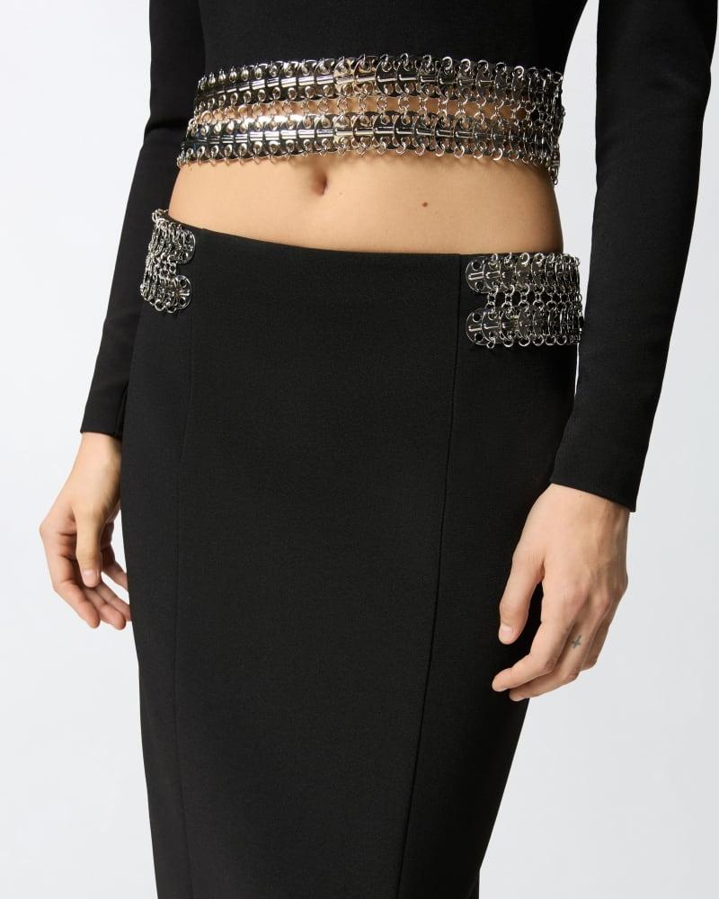 chela Gonna midi con decorazioni in metallo 105954A2YH Z99 PINKO 
