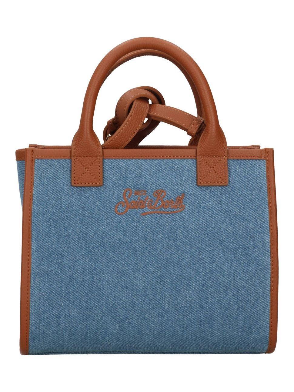 Borsa MC2 Saint Barth in tessuto e pelle. VANMD001 01515L MC2 SAINT BARTH 