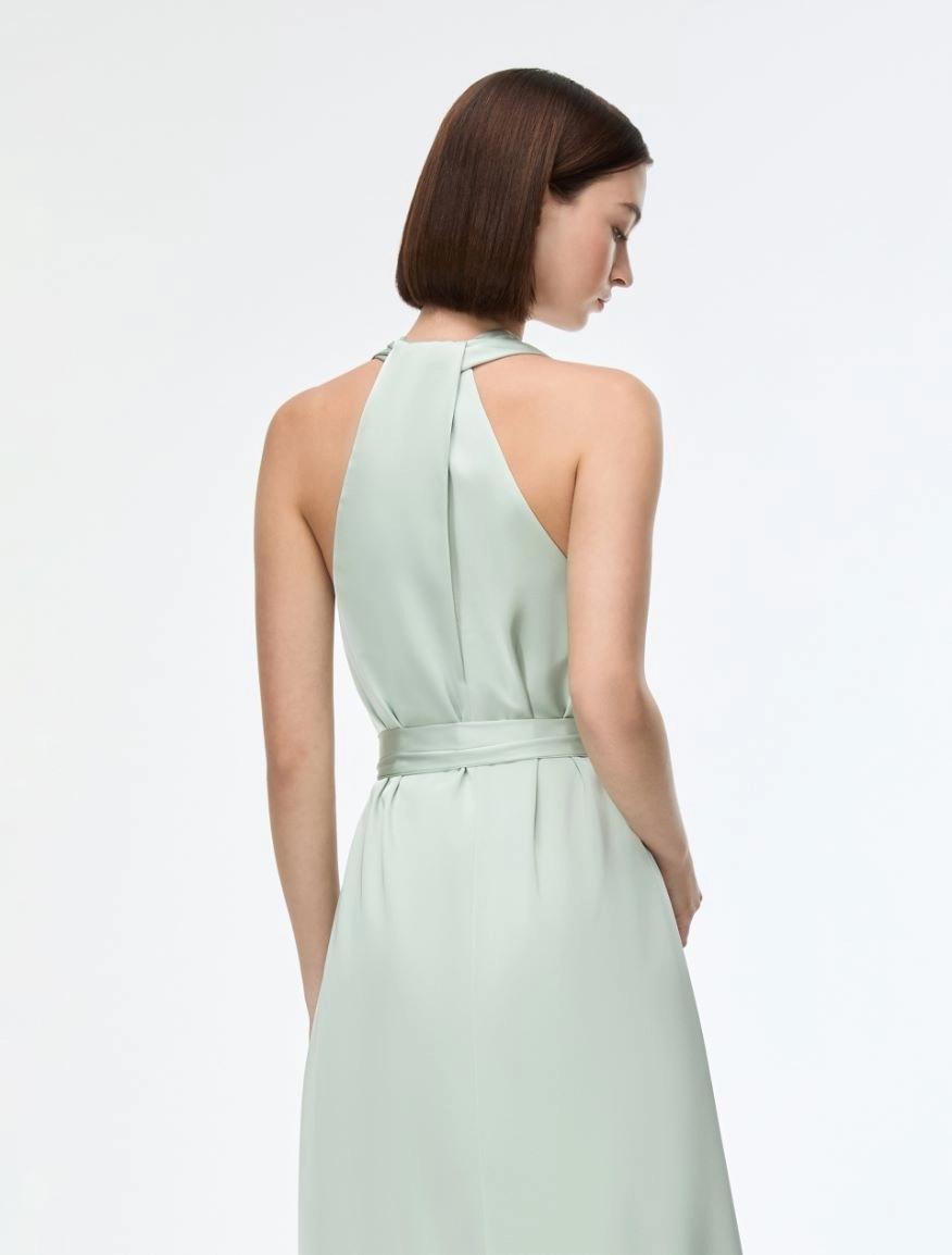Abito in raso color<BR/>menta IBLPIOGGIA 001 IBLUES 