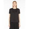 Rebecca short sleeve satin t-shirt