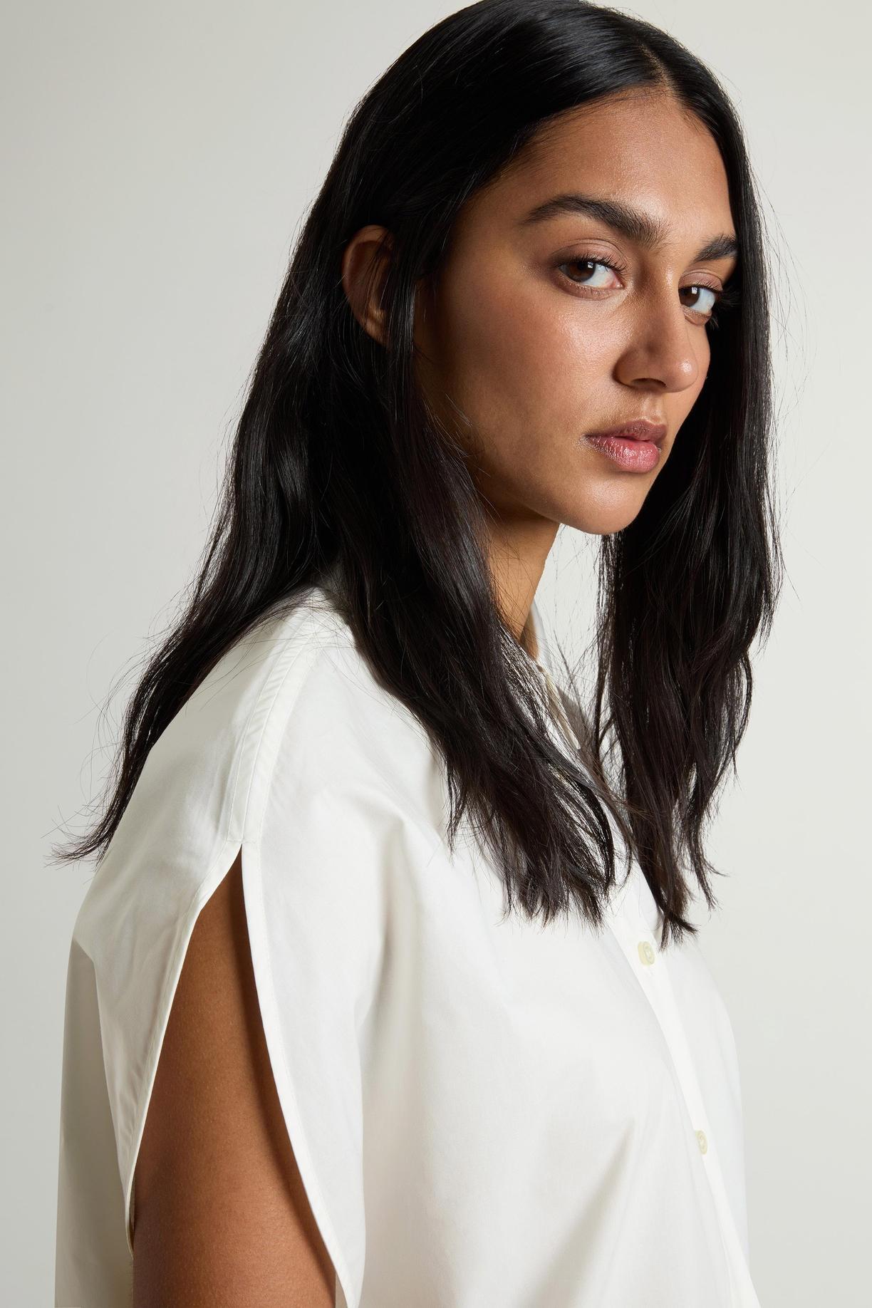 Blusa in popeline di puro cotone<BR/> CFWWSI2010FRUT3944 8270 WOOLRICH 