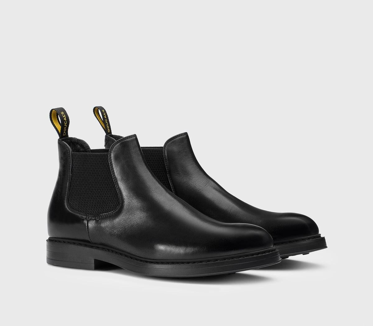 Stivaletto in pelle nero<BR/> 1384BRUGES NERO DOUCAL'S 