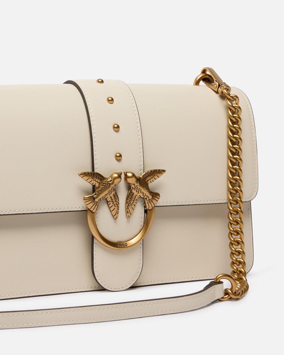 Borsa a mano media Love Bag One in pelle<BR/> 105857A0F1 Z14Q PINKO 