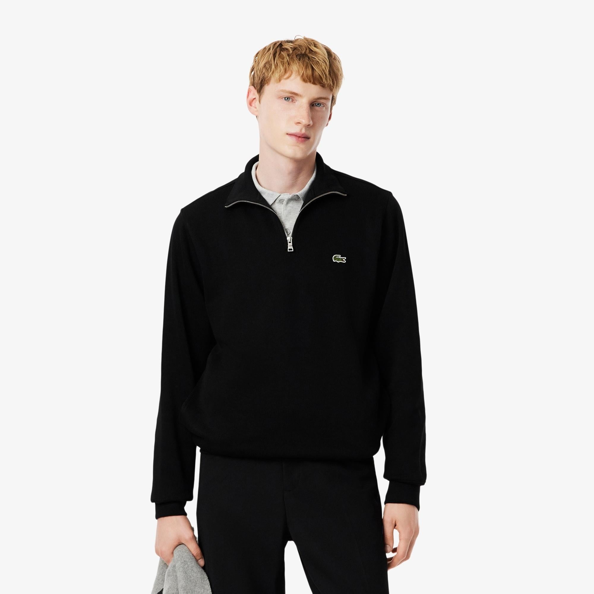 Maglia in cotone a mezza zip SH1927 031 LACOSTE 