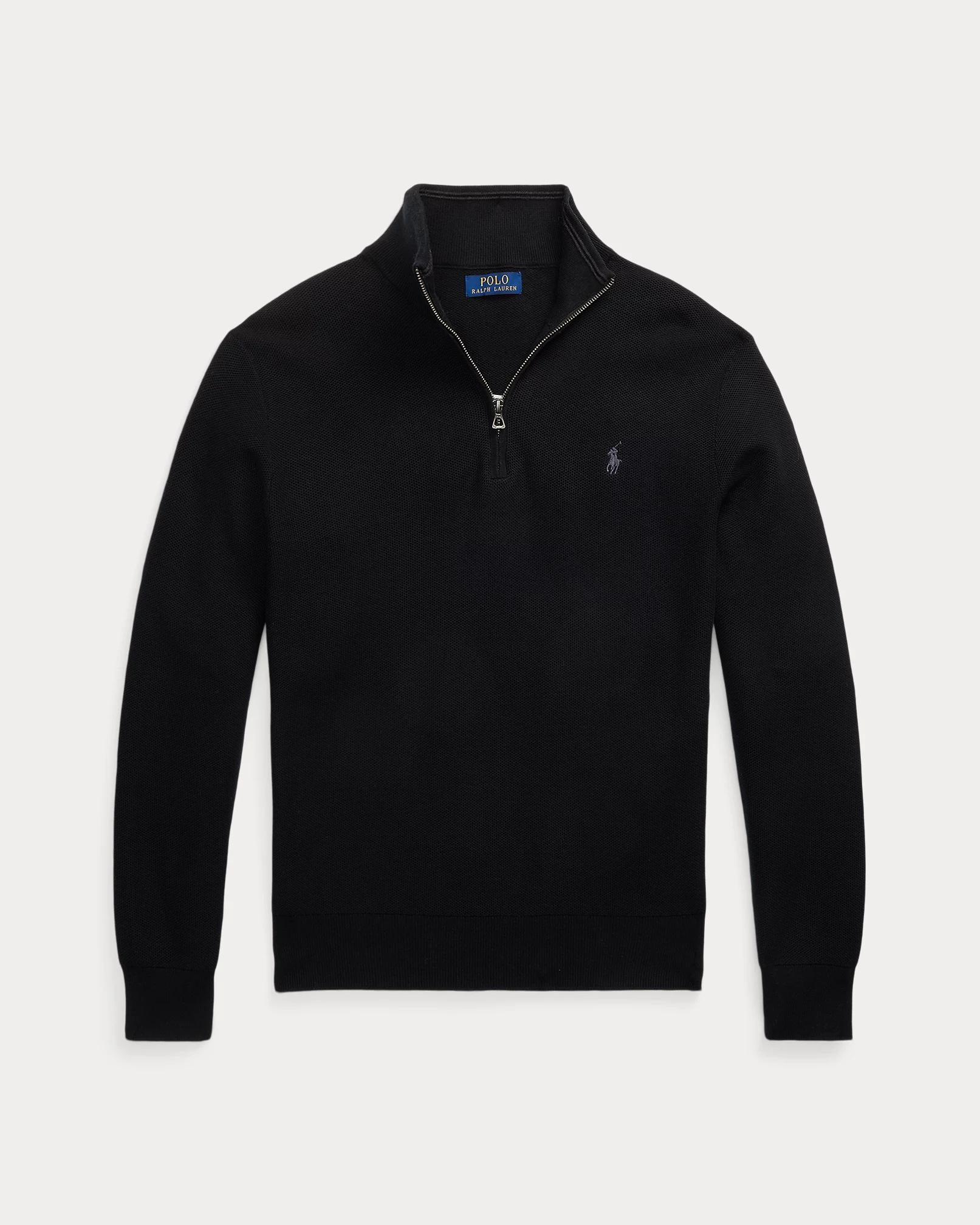 Maglia in piqué di cotone con mezza zip 710932304 505 RALPH LAUREN 
