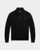 Maglia in piqué di cotone con mezza zip