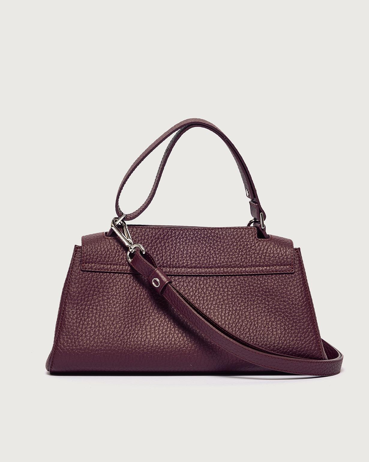 Borsa Sveva Longuette Soft in pelle con tracolla<BR/> B02159SOF CHIANTI ORCIANI 