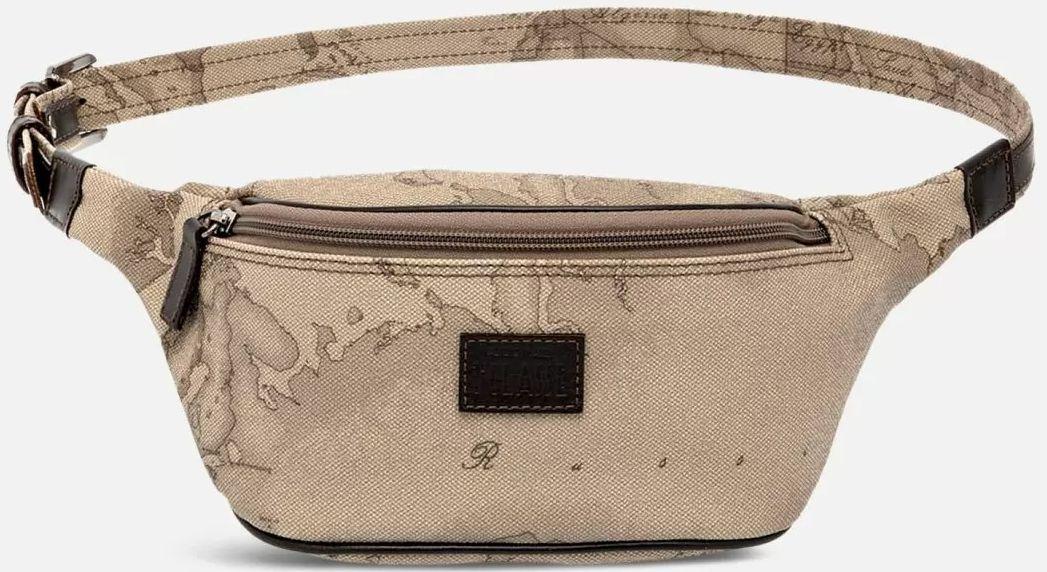 Synthetic material and leather bum bag