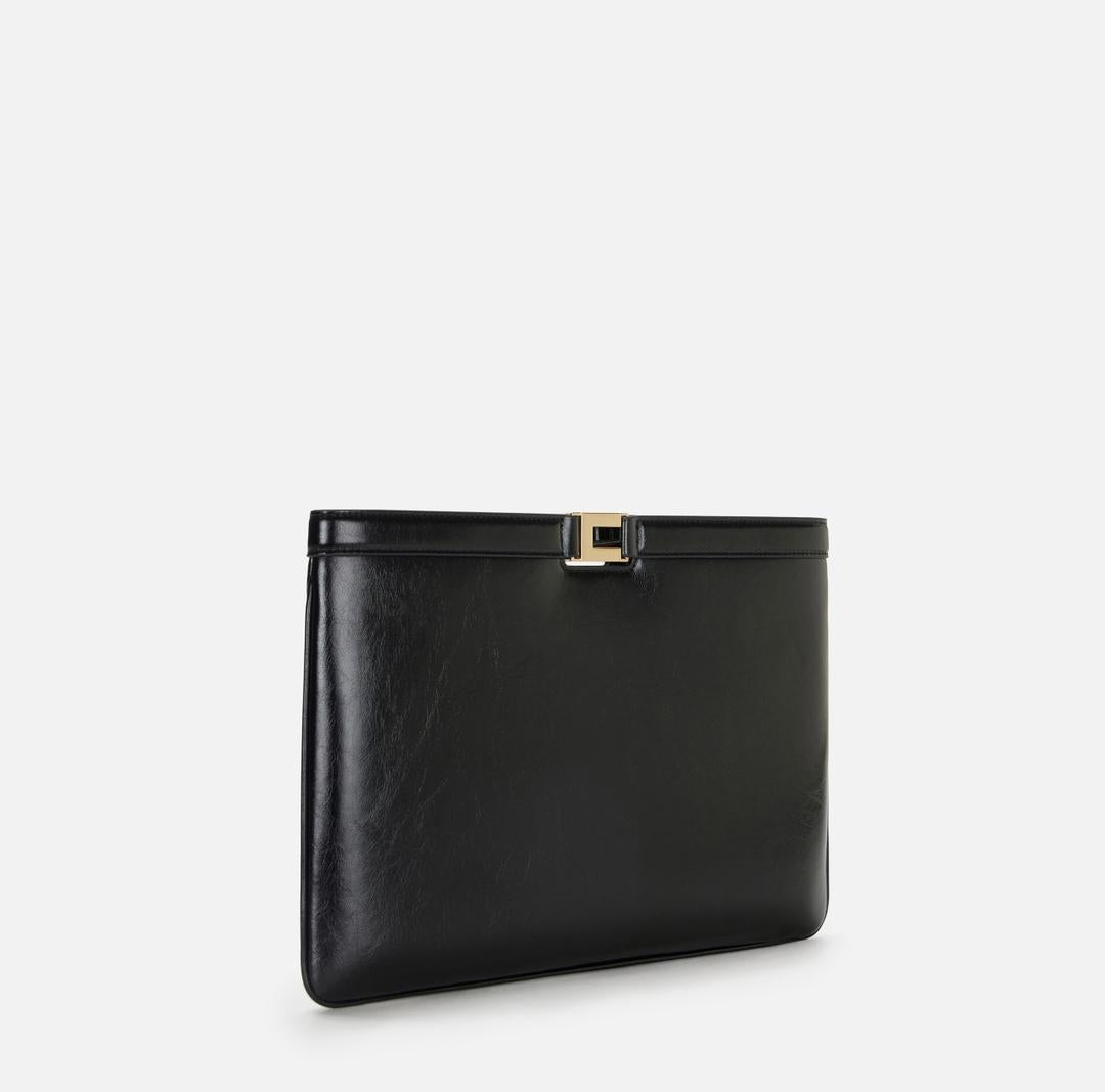 Borsa a busta effetto naplak BS18A61E2 110 ELISABETTA FRANCHI 