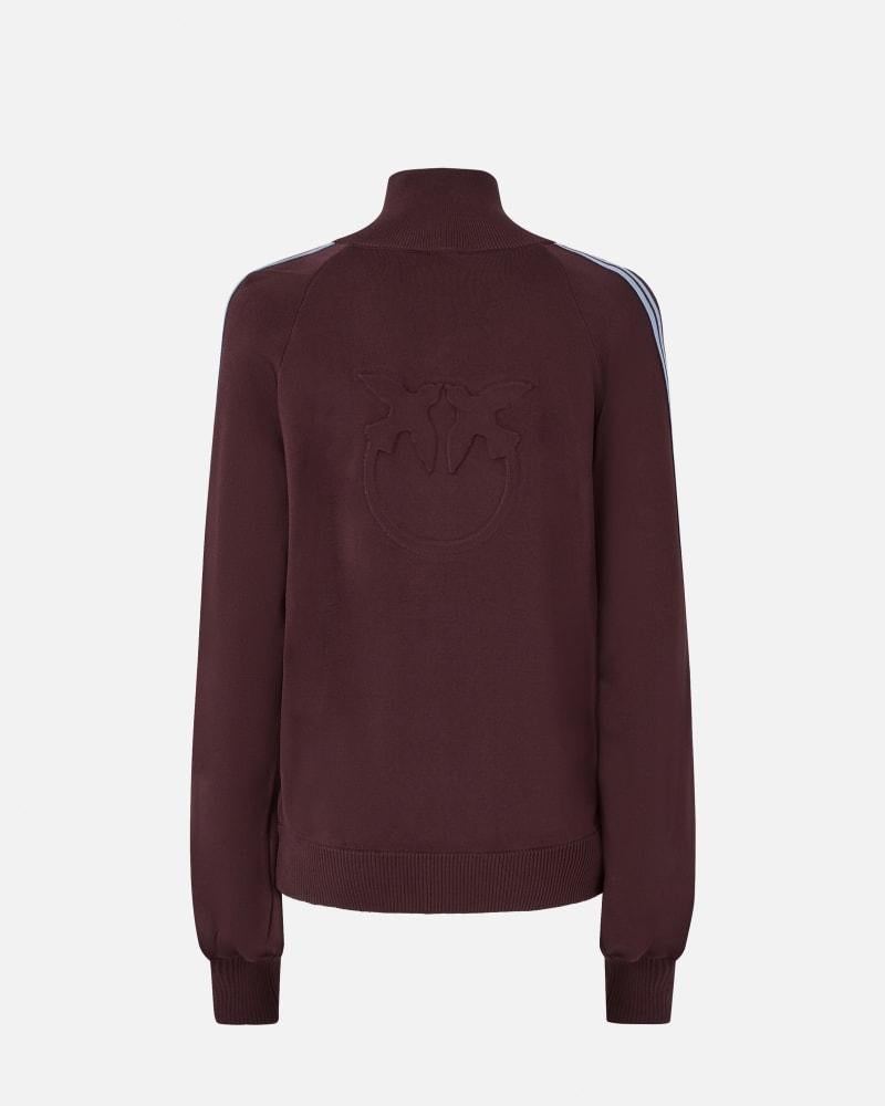 Felpa con zip e logo Love Birds<BR/><BR/> 105391A2FQ R57 PINKO 