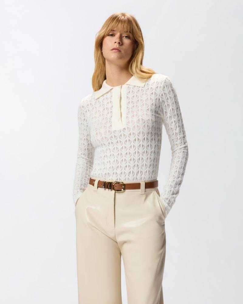 yoana Maglia body in pizzo 105977A2YI Z06 PINKO 