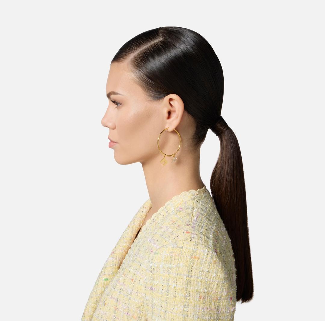 Orecchini a cerchio con charm<BR/> OR48A51E2 U95 ELISABETTA FRANCHI 