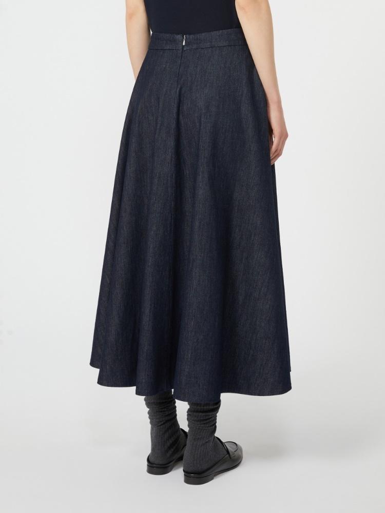 Gonna svasata in denim CECILE 001 S MAX MARA 