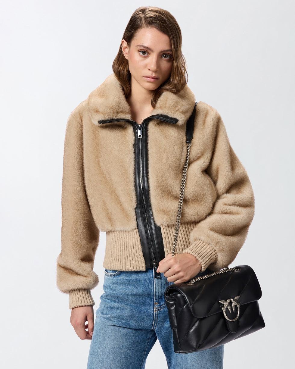 Borsa media a tracolla Love Bag Puff Maxi Quilt<BR/> 100038A0F2 Z99O PINKO 