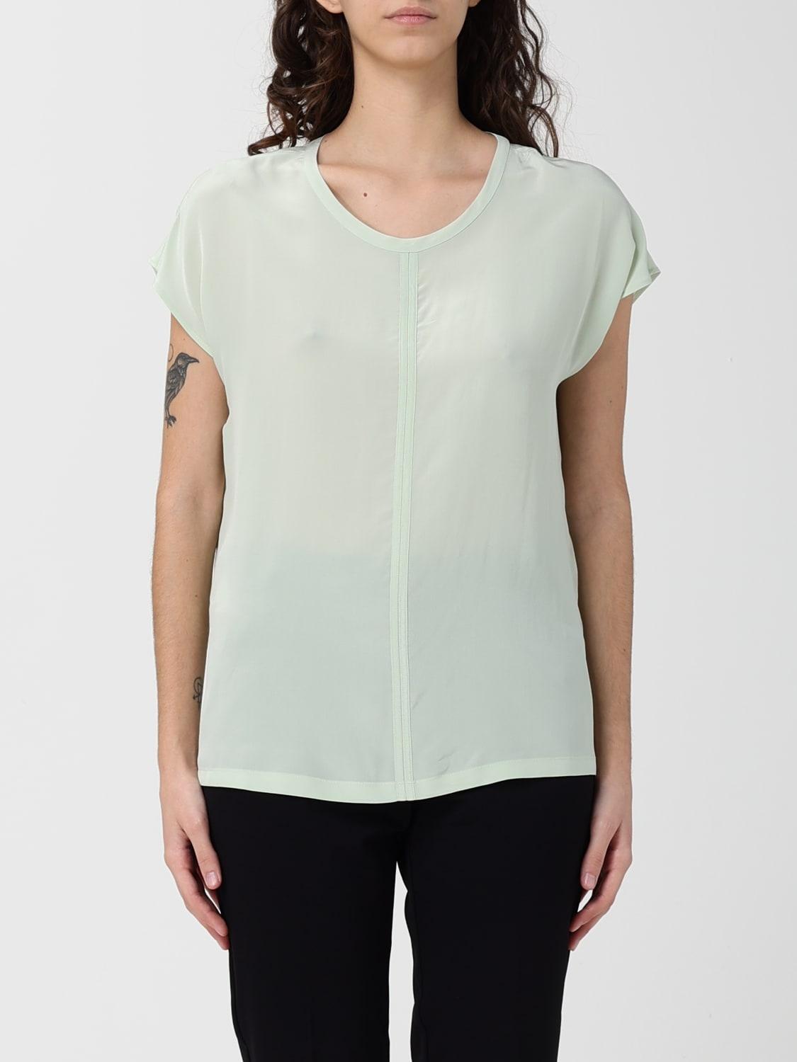 Camicetta con dettaglio logo<BR/><BR/> 106195A2T7 S86 PINKO 