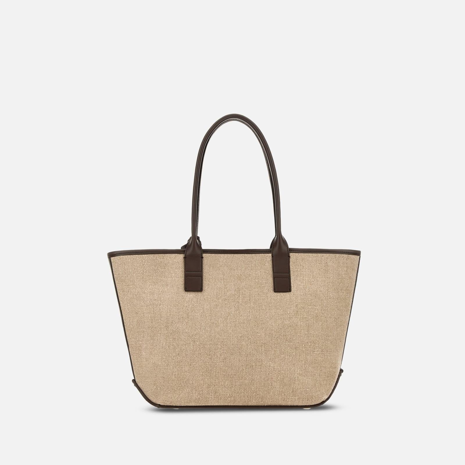 Borsa Shopping Hogan Address Piccola<BR/>Marrone Avorio KBW01TA2200UW8 7E03 HOGAN 