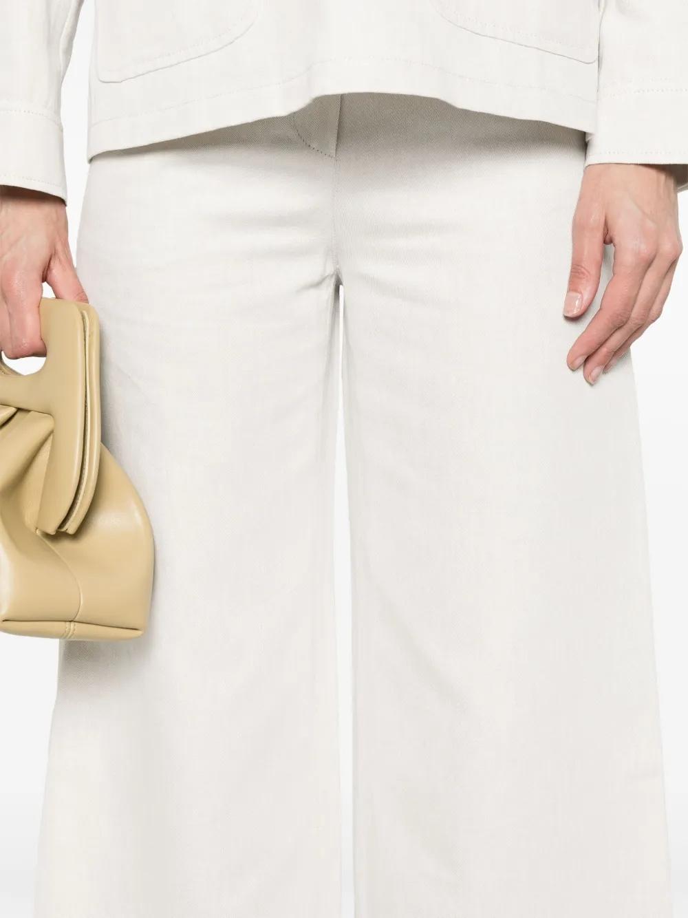 Pantalone in cotone e lino<BR/> MURGE 004 MAX MARA STUDIO 