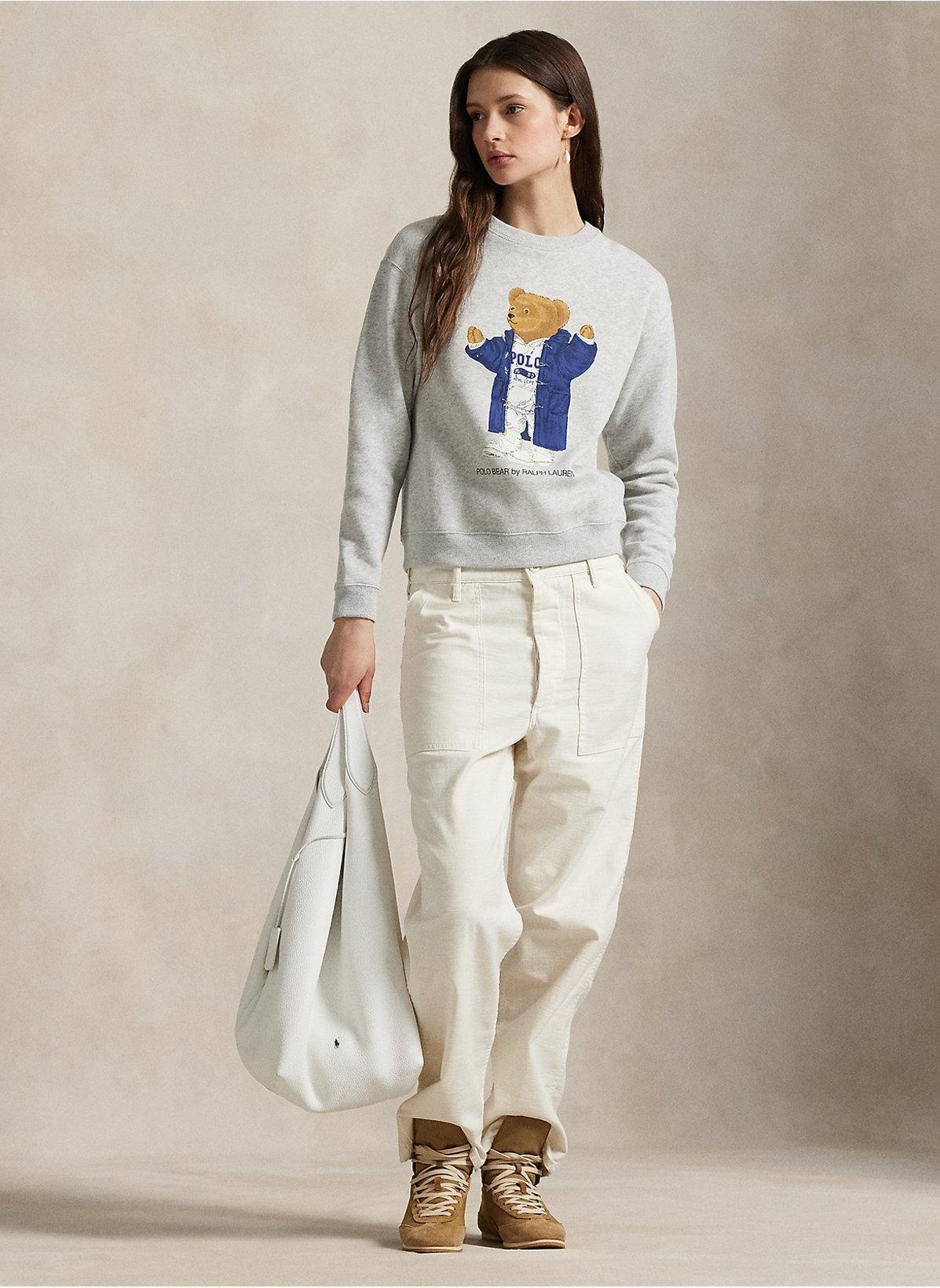 Felpa in misto cotone stampa Polo Bear 211972794 001 RALPH LAUREN 