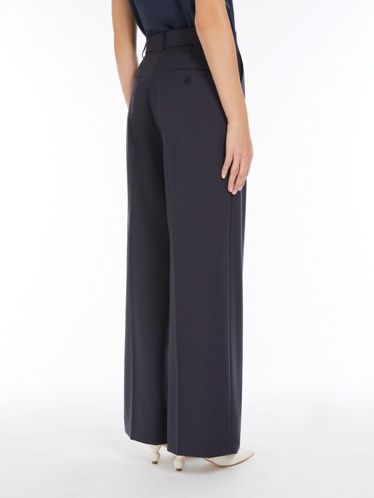 Pantalone donna a palazzo in tela di lana VISIVO 001 WEEKEND 