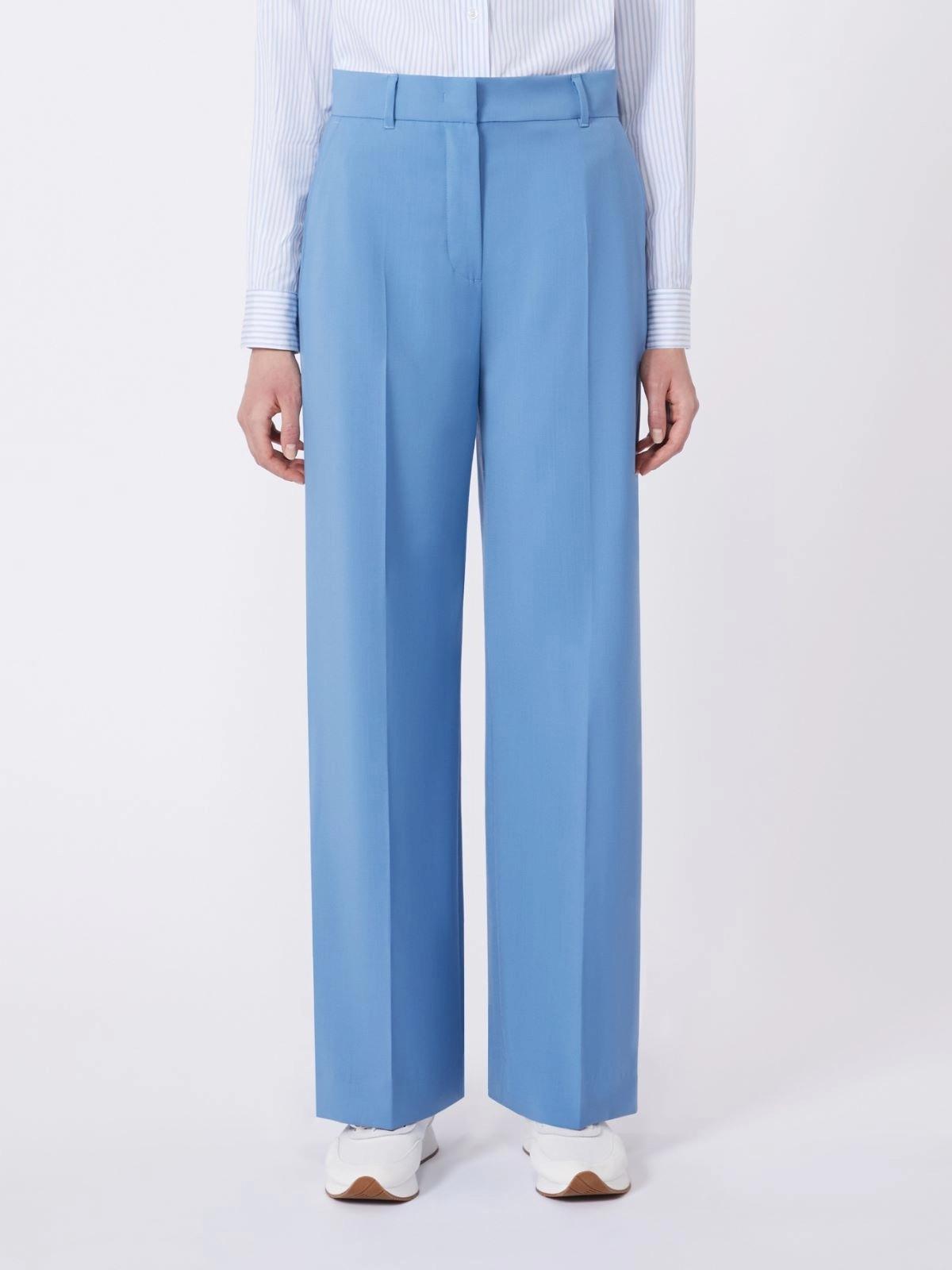 WKDVISIVO<BR/>Pantalone palazzo in tela di lana<BR/> WKDVISIVO 005 WEEKEND 